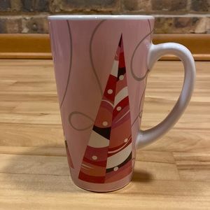 VTG 2004 Starbucks pink holiday Christmas tree tall mug